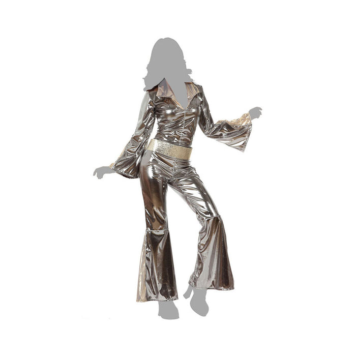 Costum Deghizare pentru Adulți Disco Argintiu