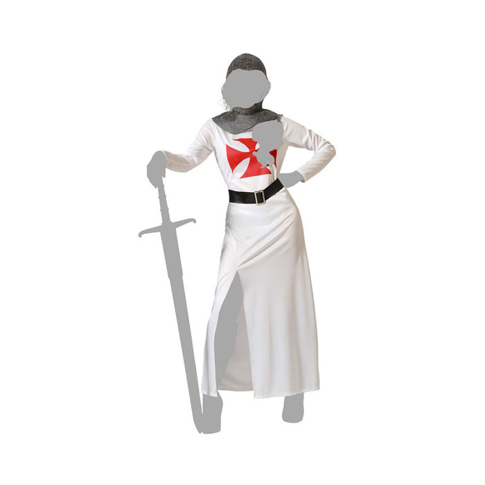 Costum Cavalerul Cruciadelor Alb Femeie