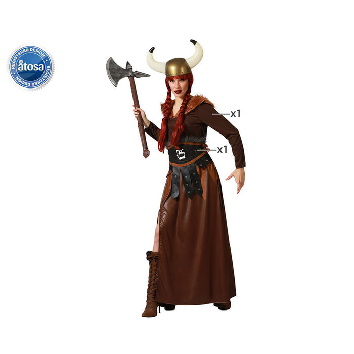 Costum Deghizare pentru Adulți Femeie Viking XS/S