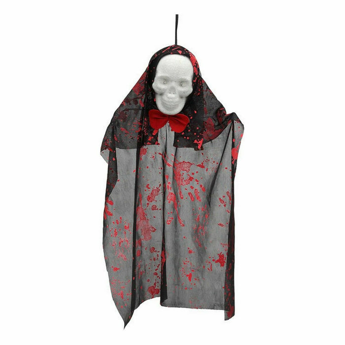 Schelet Suspendat Sângeros Negru Halloween