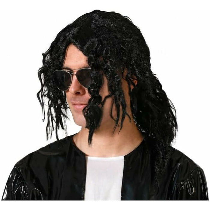 Perucă Negru Star Pop