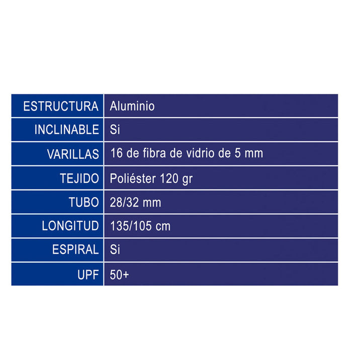 Umbrelă de plajă Ø 240 cm Marinar