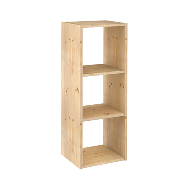 Raft Astigarraga Dinamic 3 Cuburi [n.t.: figura geométrica] / Găleți [n.t.: recipiente de agua, de basura] Modular Natural Lemn