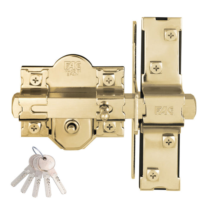 Încuietoare de siguranță Fac 946-rp/80 UVE Anti-Bumping Auriu* Oțel 50 mm