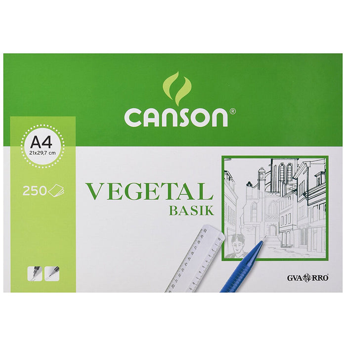 Hârtie vegetală Canson Basik A4 90 g/m² 210 x 297 mm