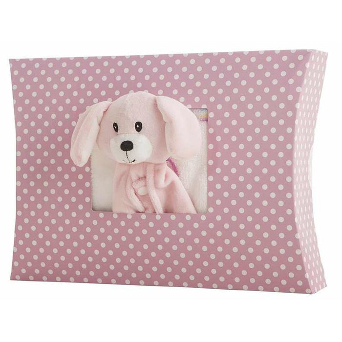 Pătură pentru Bebeluș Doudou Albastru Roz 90 x 75 cm
