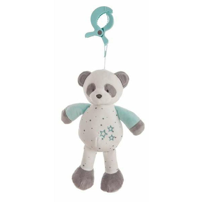 Jucărie din Pluș cu Zornăitoare Urs Panda Turquoise 25cm