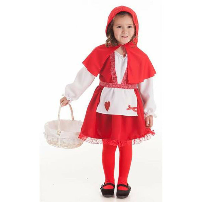 Costum Deghizare pentru Copii 5-7 Ani Scufița Roșie (3 Piese)