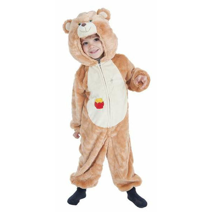 Costum Deghizare pentru Copii 3-4 Ani Urs Maro Deschis (2 Piese)