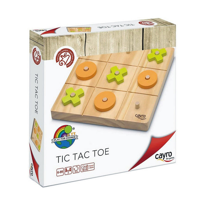 Joc X și Zero Cayro Tic Tac Toe Lemn 20 x 20 x 4 cm