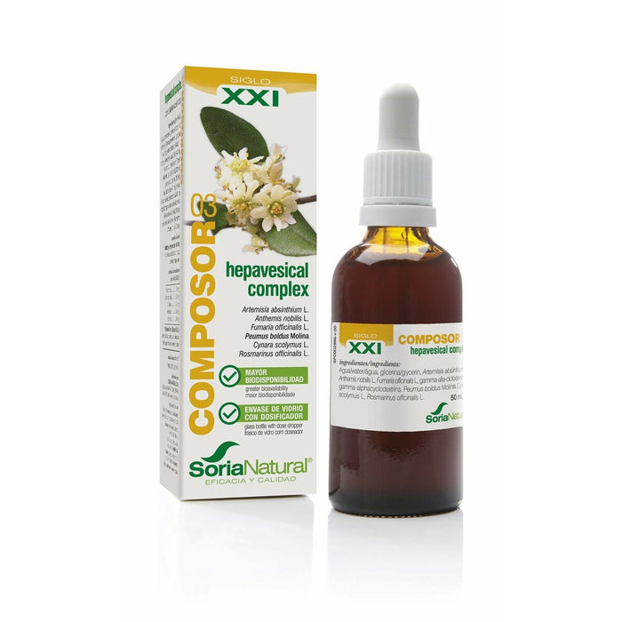 Supliment digestiv Soria Natural Hepavesical complex 50 ml