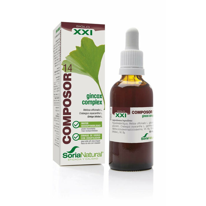 Supliment Alimentar Soria Natural Gincox complex 50 ml