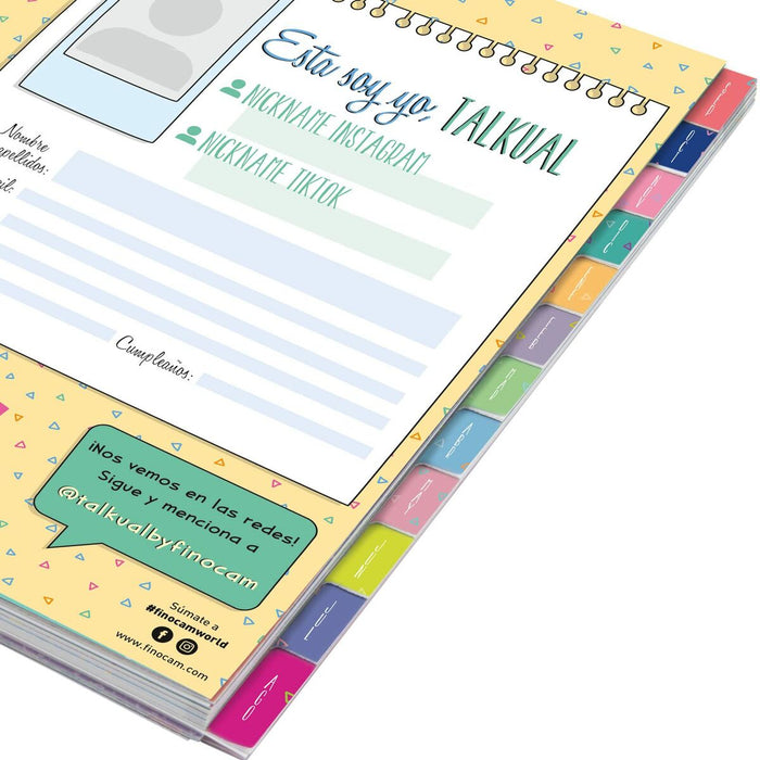 Agendă Finocam Talkual Aventura Şcoală 2023-2024 Multicolor Sfert 15,5 x 21,7 cm