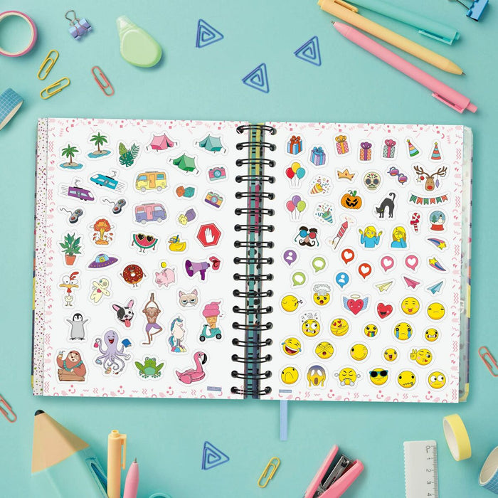 Agendă Finocam Talkual Aventura Şcoală 2023-2024 Multicolor Sfert 15,5 x 21,7 cm