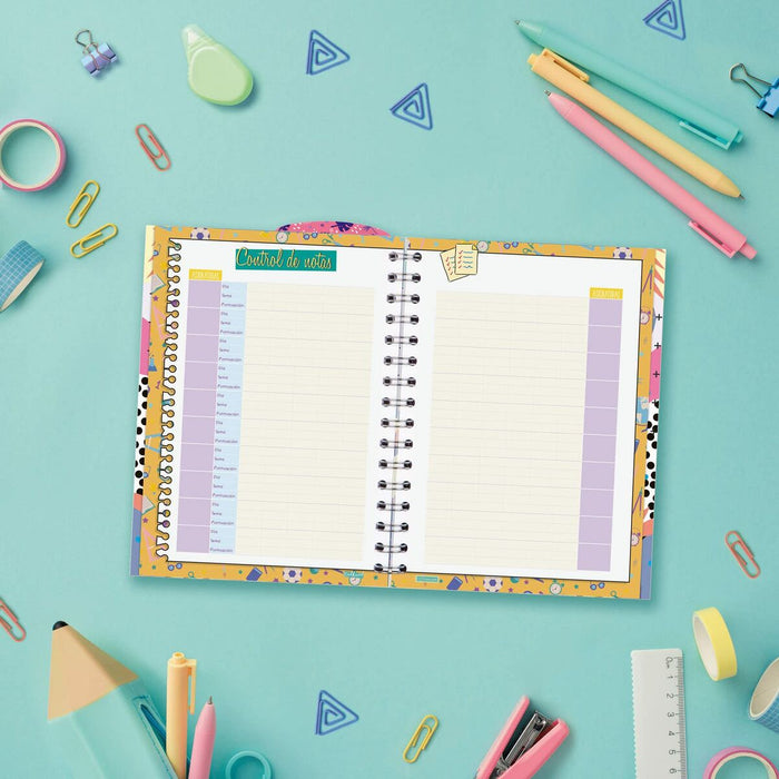 Agendă Finocam Talkual Aventura Şcoală 2023-2024 Multicolor 1/8 12 x 16,9 cm