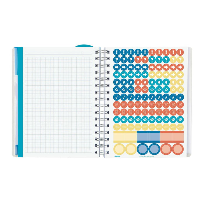 Agendă Finocam Tropic 2023-2024 Profesor Multicolor Sfert 15,5 x 21,2 cm