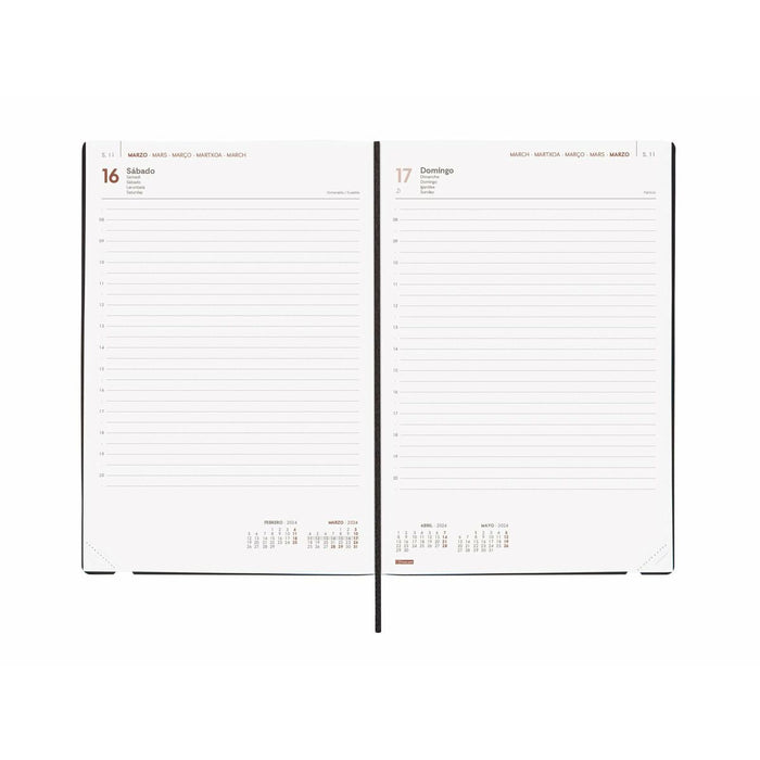 Agendă Finocam Dynamic Mara 2024 Albastru 16,5 x 24 cm
