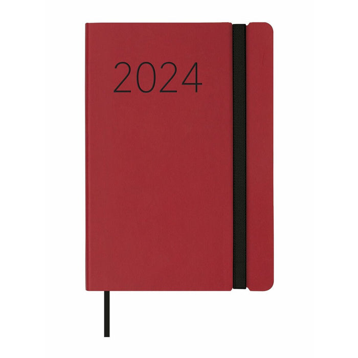 Agendă Finocam Flexi 2024 Roșu 11,8 x 16,8 cm