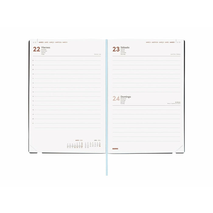 Agendă Finocam Dynamic Casual 2024 acuarela Multicolor A5 14 x 20,4 cm