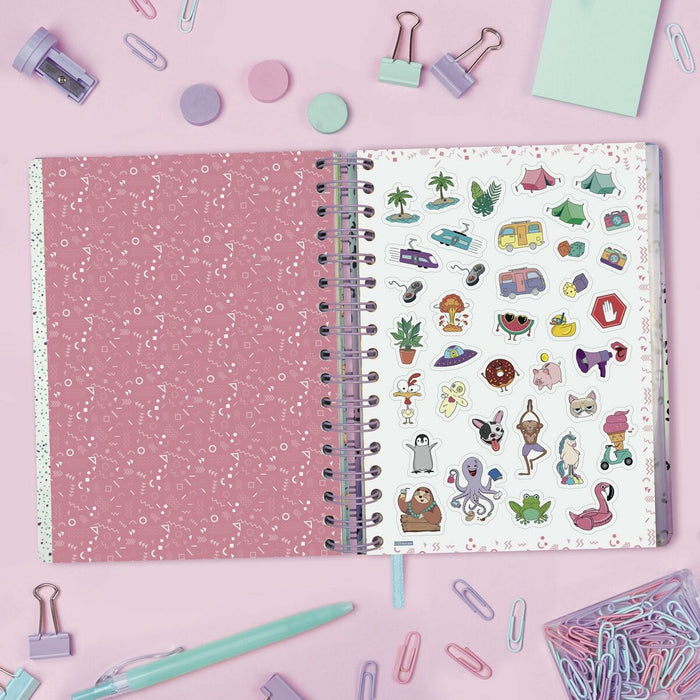Agendă Finocam Talkual Shine 2024 Multicolor Sfert 15,5 x 21,7 cm