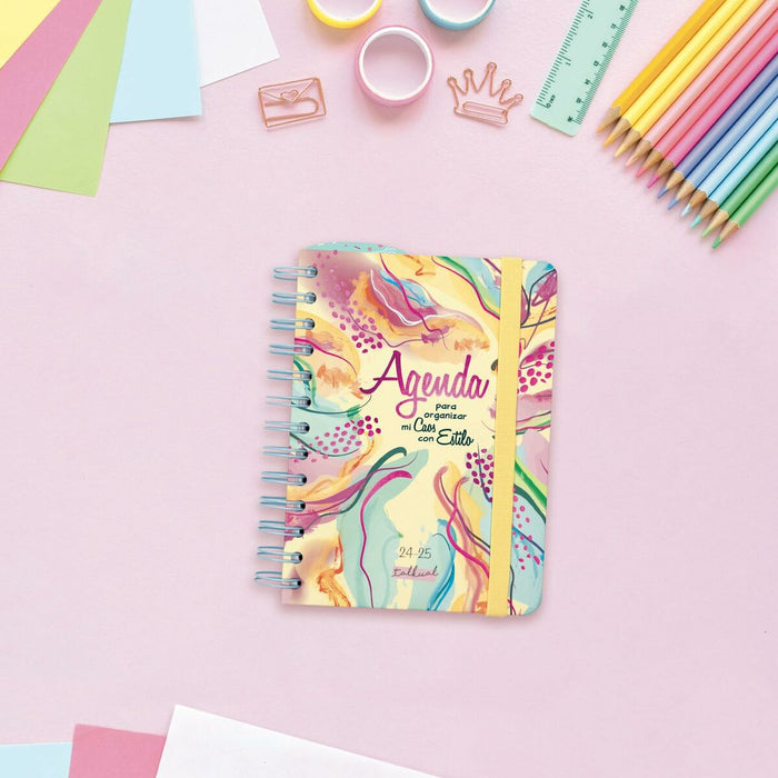 Agendă Finocam Talkual Style Multicolor 1/8 12 x 16,9 cm 2024-2025