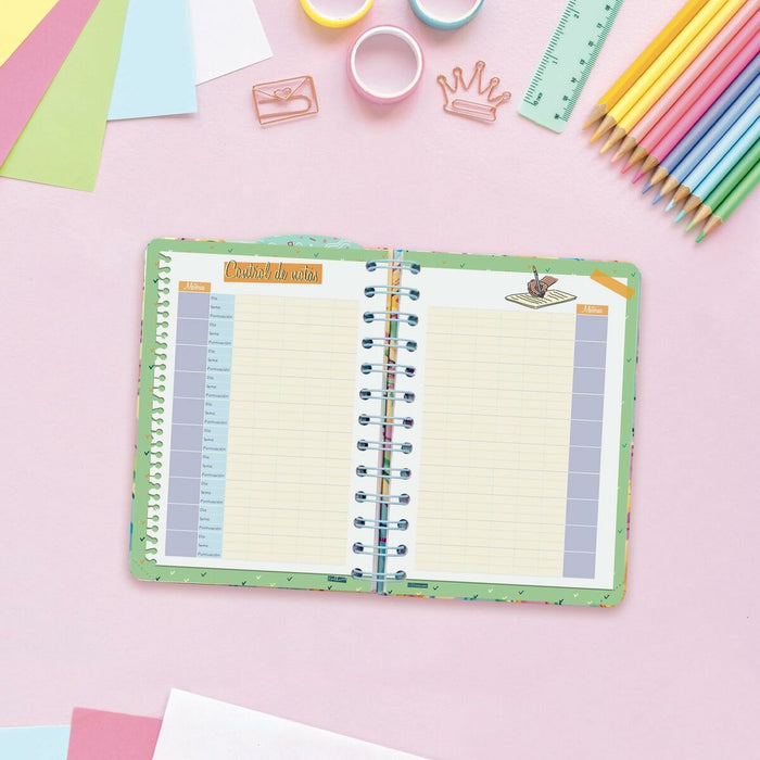 Agendă Finocam Talkual Style Multicolor 1/8 12 x 16,9 cm 2024-2025
