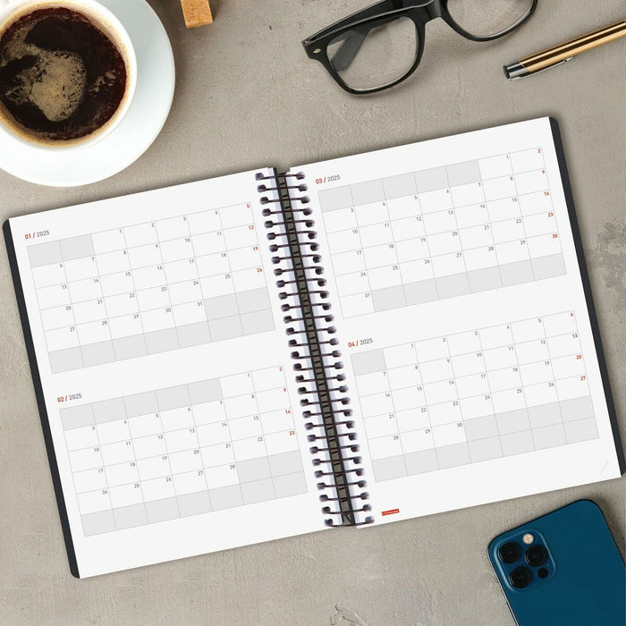 Agendă Finocam Negru A5 2024-2025