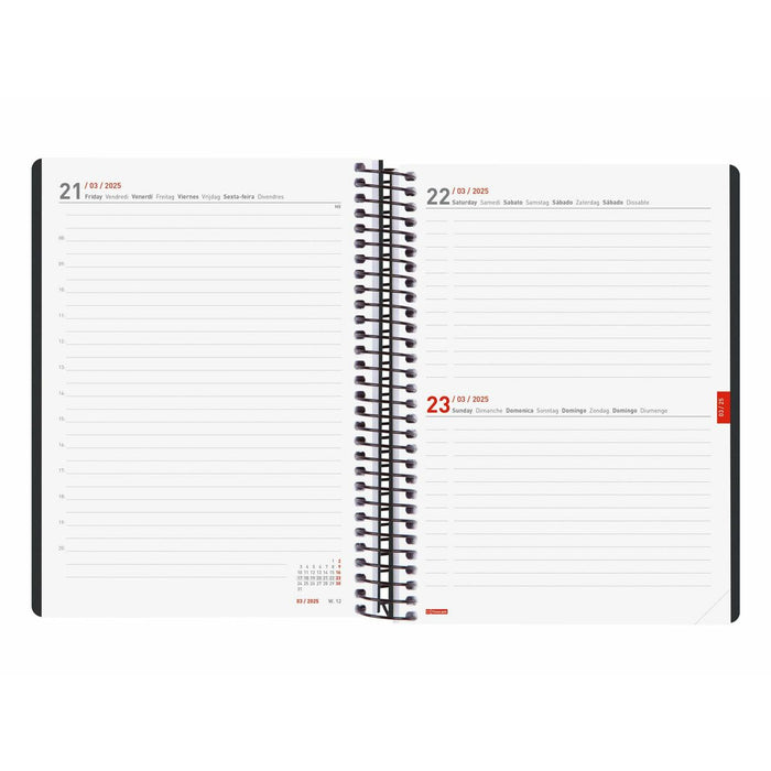Agendă Finocam Negru A5 2024-2025