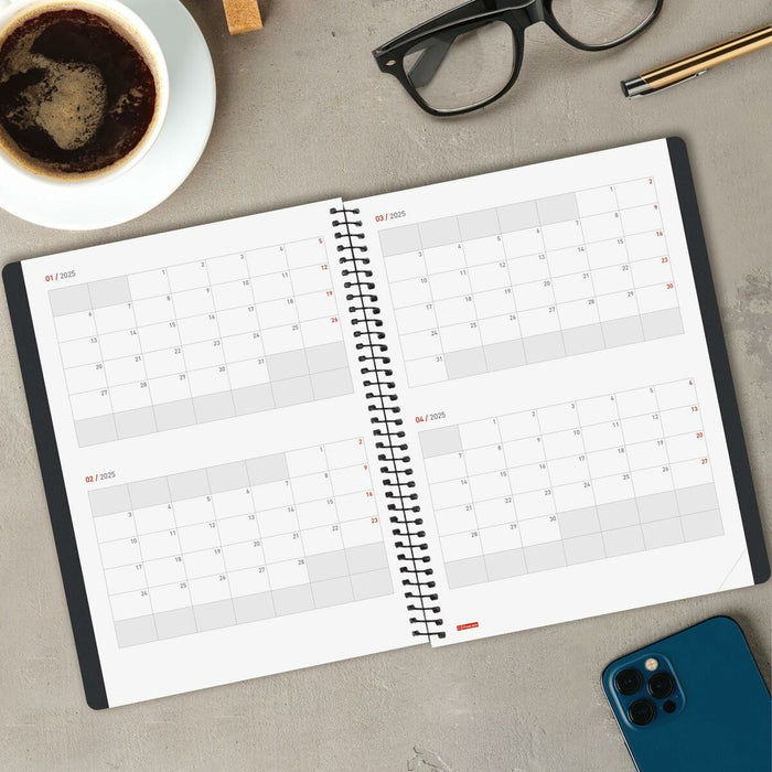 Agendă Finocam Negru A5 2024-2025