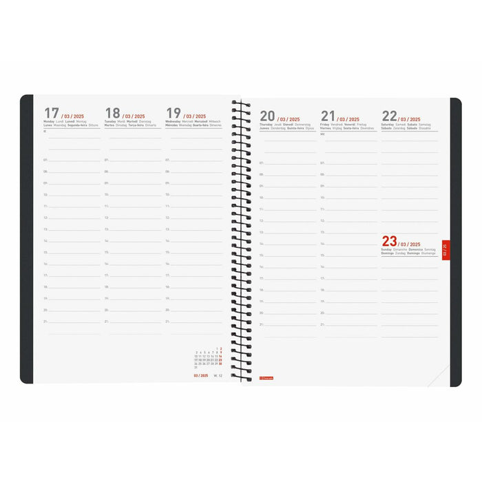 Agendă Finocam Negru A5 2024-2025
