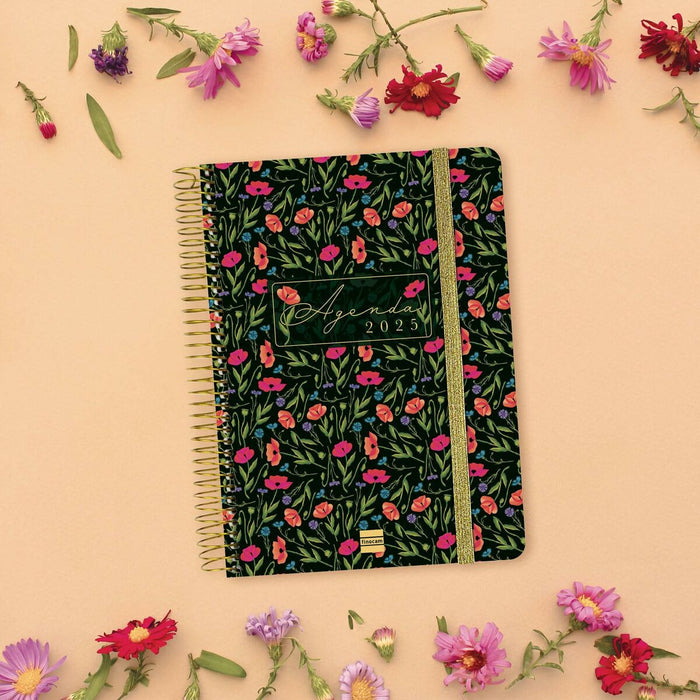 Agendă Finocam Cloe Negru A5 2024-2025