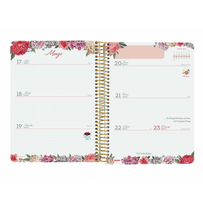 Agendă Finocam Cloe Roz A5 2024-2025