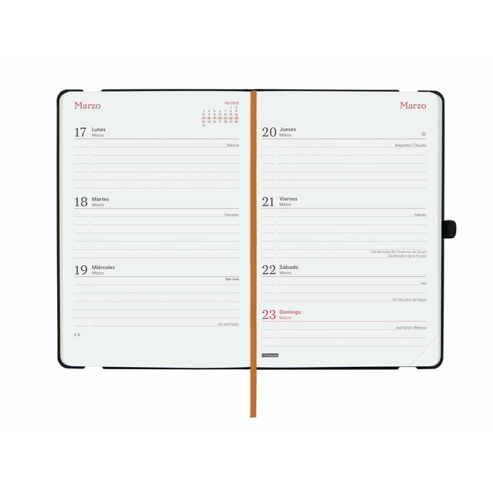 Agendă Finocam Capri Multicolor 11,8 x 16,8 cm Junglă 2024-2025