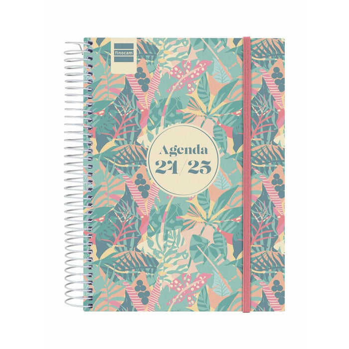 Agendă Finocam Exotic Multicolor Sfert 15,5 x 21,2 cm 2024-2025