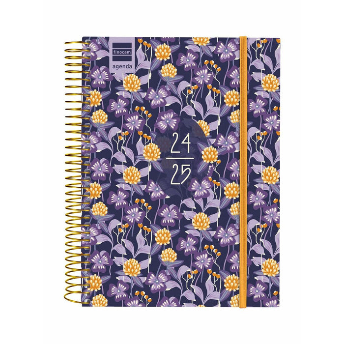 Agendă Finocam Multicolor Sfert 15,5 x 21,2 cm 2024-2025