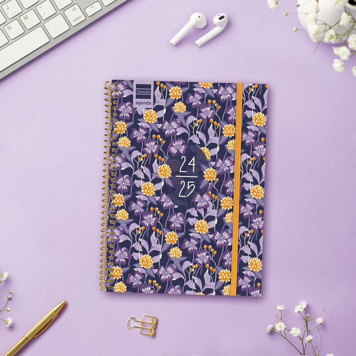 Agendă Finocam Multicolor Sfert 15,5 x 21,2 cm 2024-2025