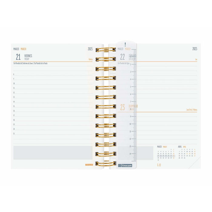 Agendă Finocam Tropic Multicolor 1/8 12 x 16,4 cm 2024-2025