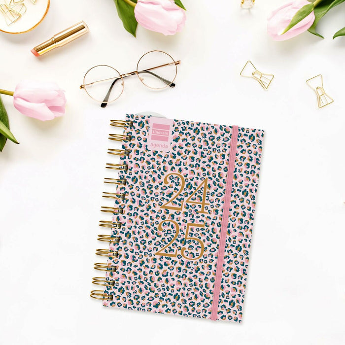 Agendă Finocam Phanter Multicolor 1/8 12 x 16,4 cm 2024-2025