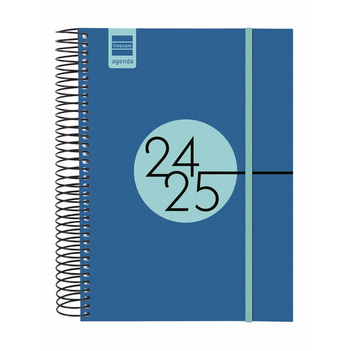 Agendă Finocam Albastru Cobalt 15,5 x 21,2 cm 2024-2025