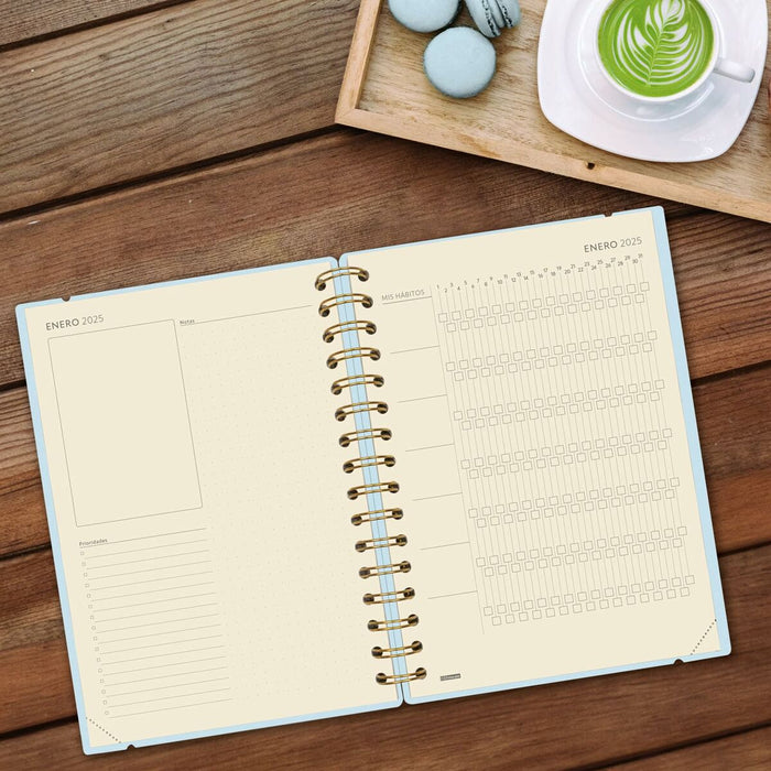 Agendă Finocam Haiku Albastru A5 15,5 x 21,7 cm 2024-2025