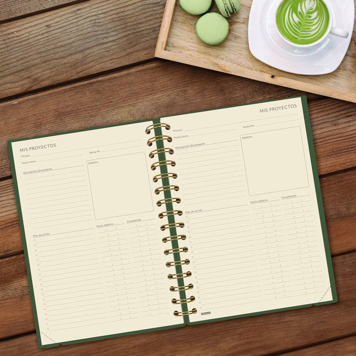 Agendă Finocam Haiku Verde A5 15,5 x 21,2 cm 2024-2025