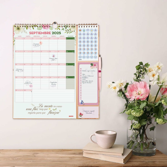 Calendar de perete Finocam Motivational phrases 2024-2025 21,5 x 32,5 cm