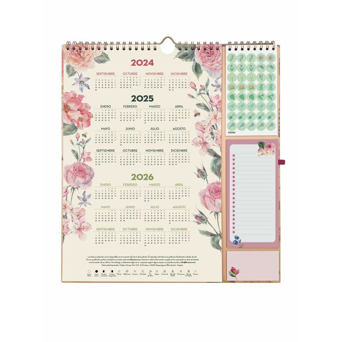 Calendar de perete Finocam Motivational phrases 2024-2025 21,5 x 32,5 cm