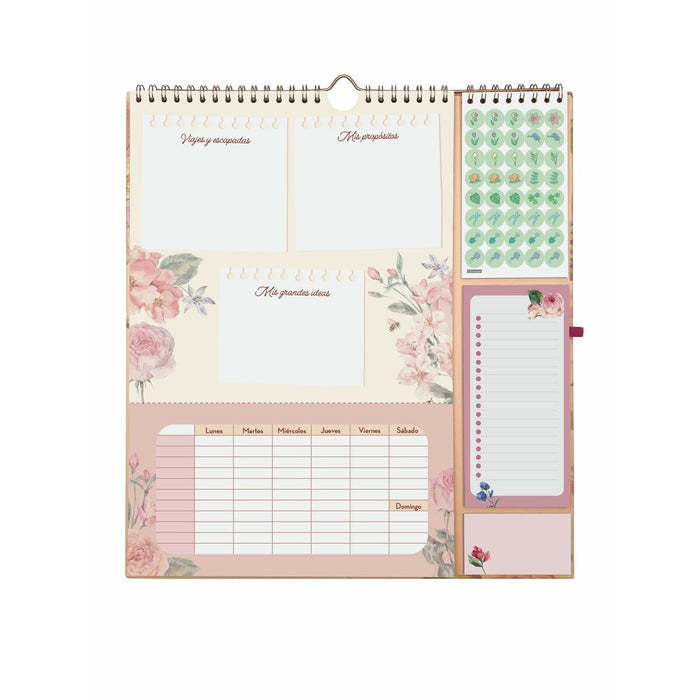 Calendar de perete Finocam Motivational phrases 2024-2025 21,5 x 32,5 cm