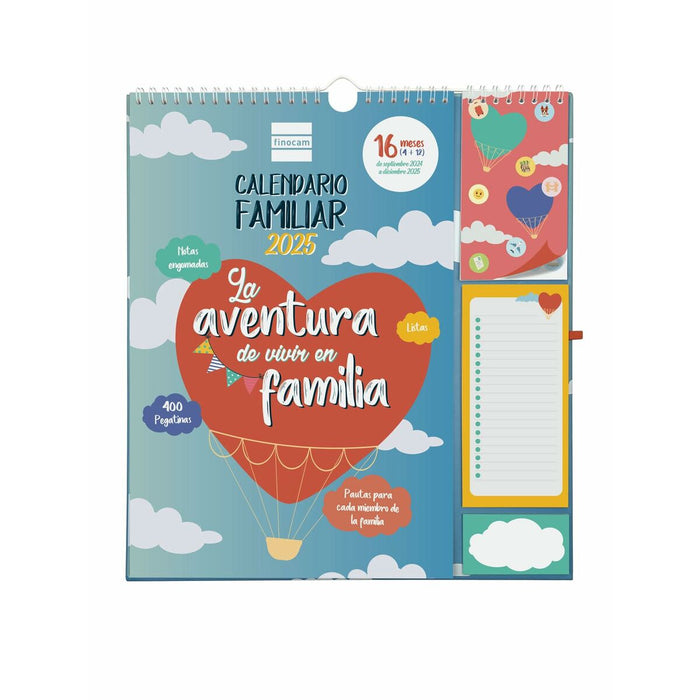 Calendar de perete Finocam Family 2024-2025 21,5 x 32,5 cm