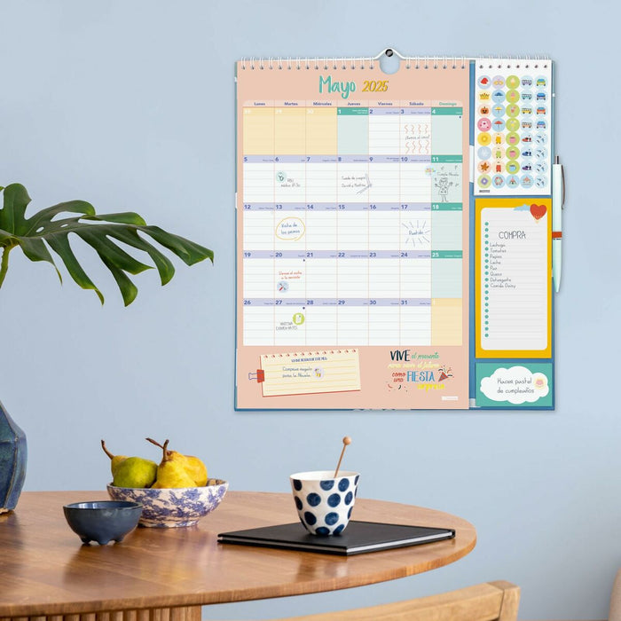 Calendar de perete Finocam Family 2024-2025 21,5 x 32,5 cm