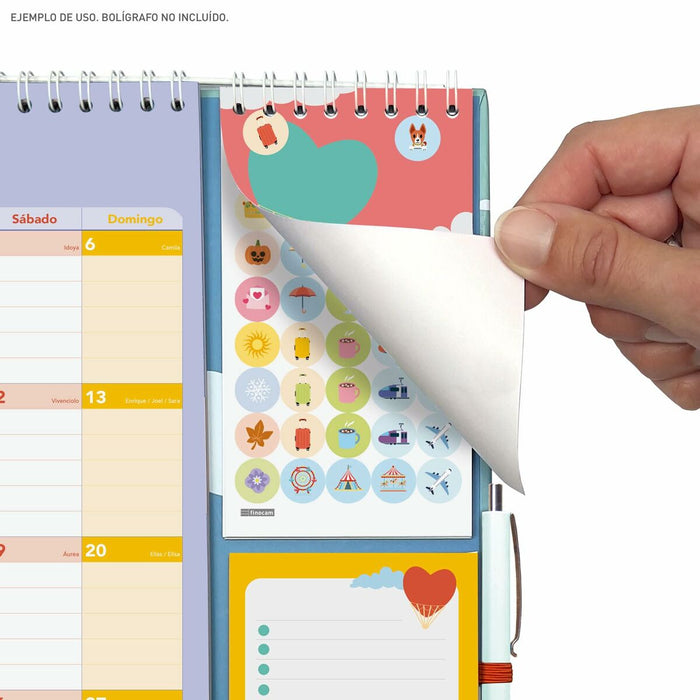 Calendar de perete Finocam Family 2024-2025 21,5 x 32,5 cm