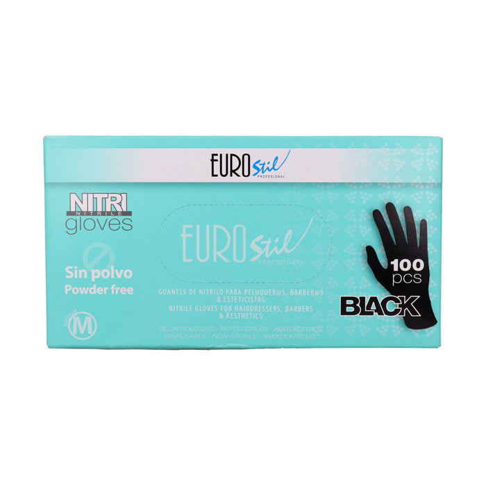 Mănuși de unică folosință Eurostil Guantes Nitrilo 100 Unități