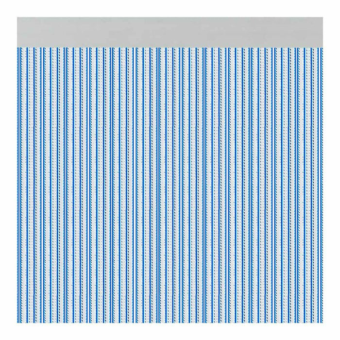 Perdea/draperie Acudam Brescia Uși Albastru Exterior PVC Aluminiu 90 x 210 cm