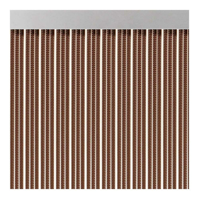 Perdea/draperie Acudam S-350 Uși Maro Exterior PVC Aluminiu Benzi 90 x 210 cm